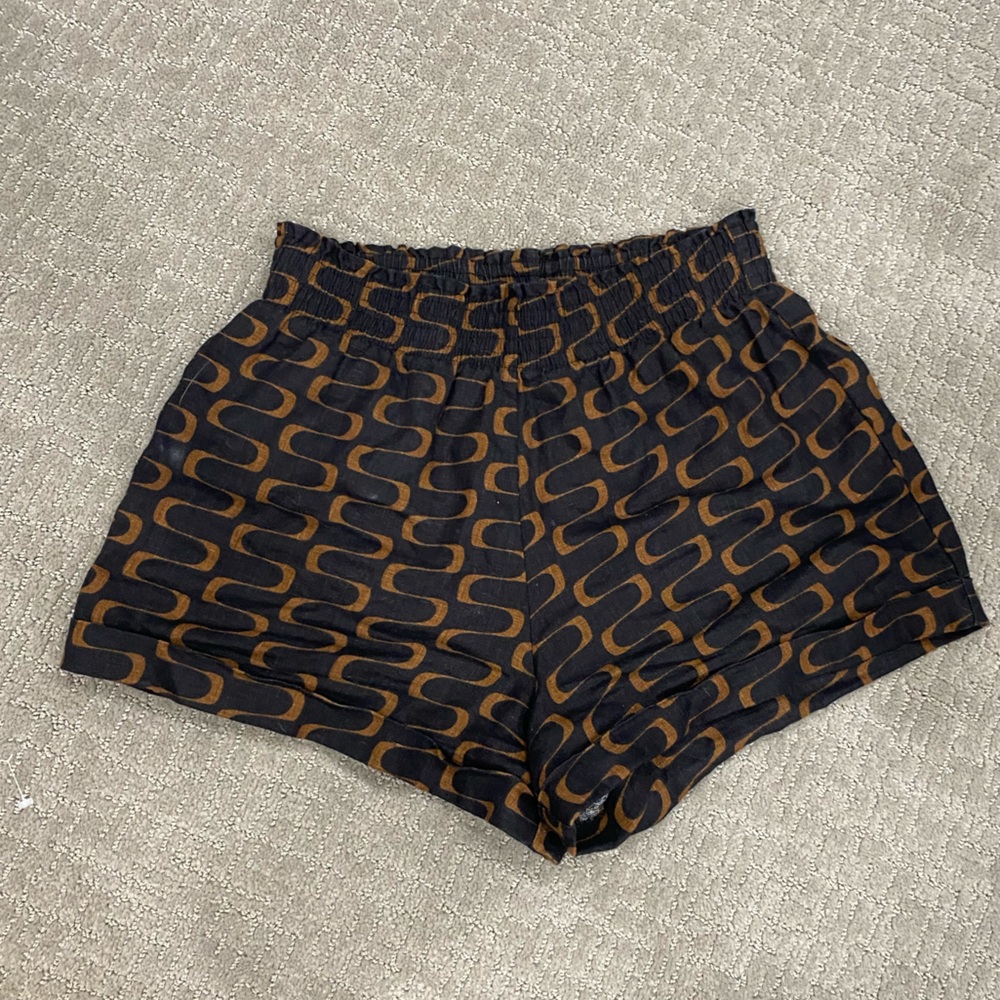 Reformation Mila Linen Shorts